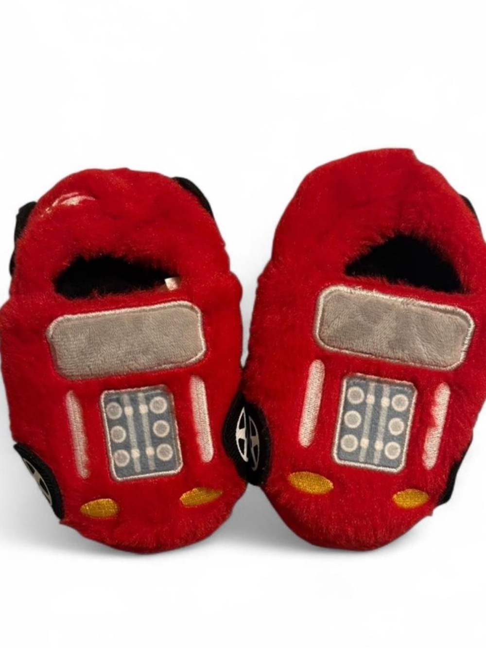 Hot Wheels Plush Red Car Slippers for Toddler Size 5/6